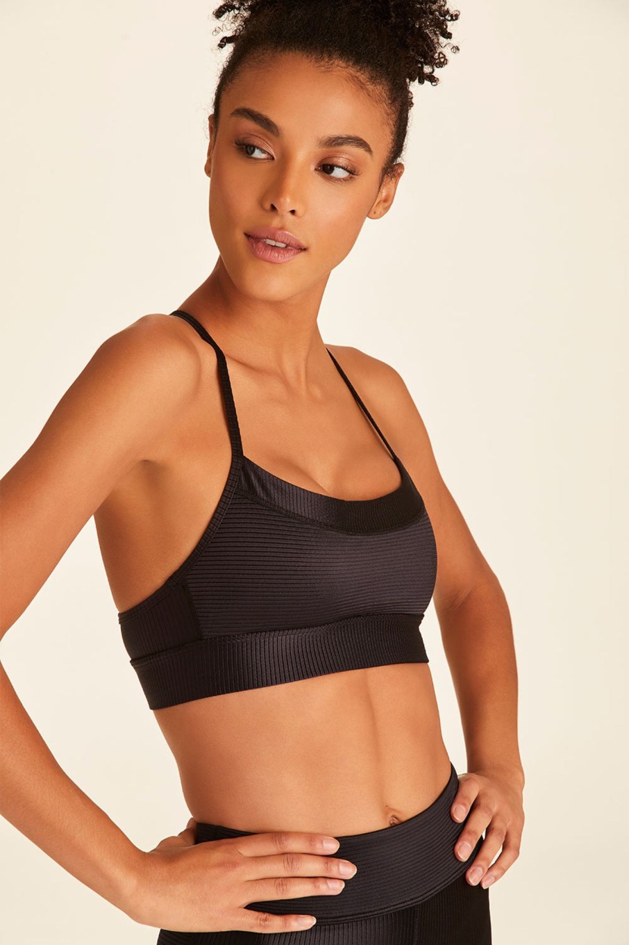 Women alala Active Tops | Alala - Raya Rib Bra Black