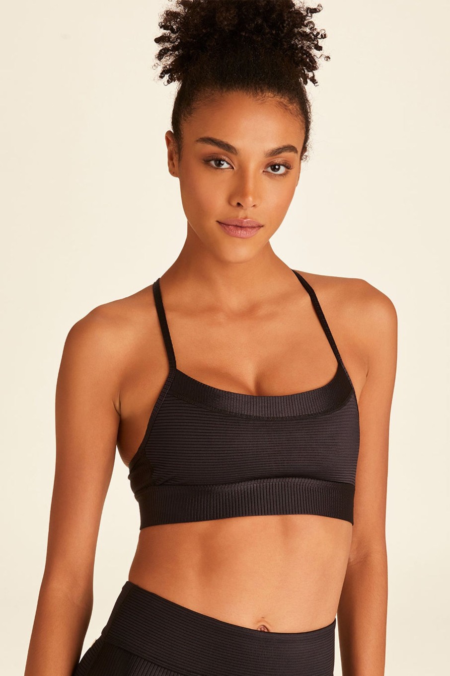 Women alala Active Tops | Alala - Raya Rib Bra Black