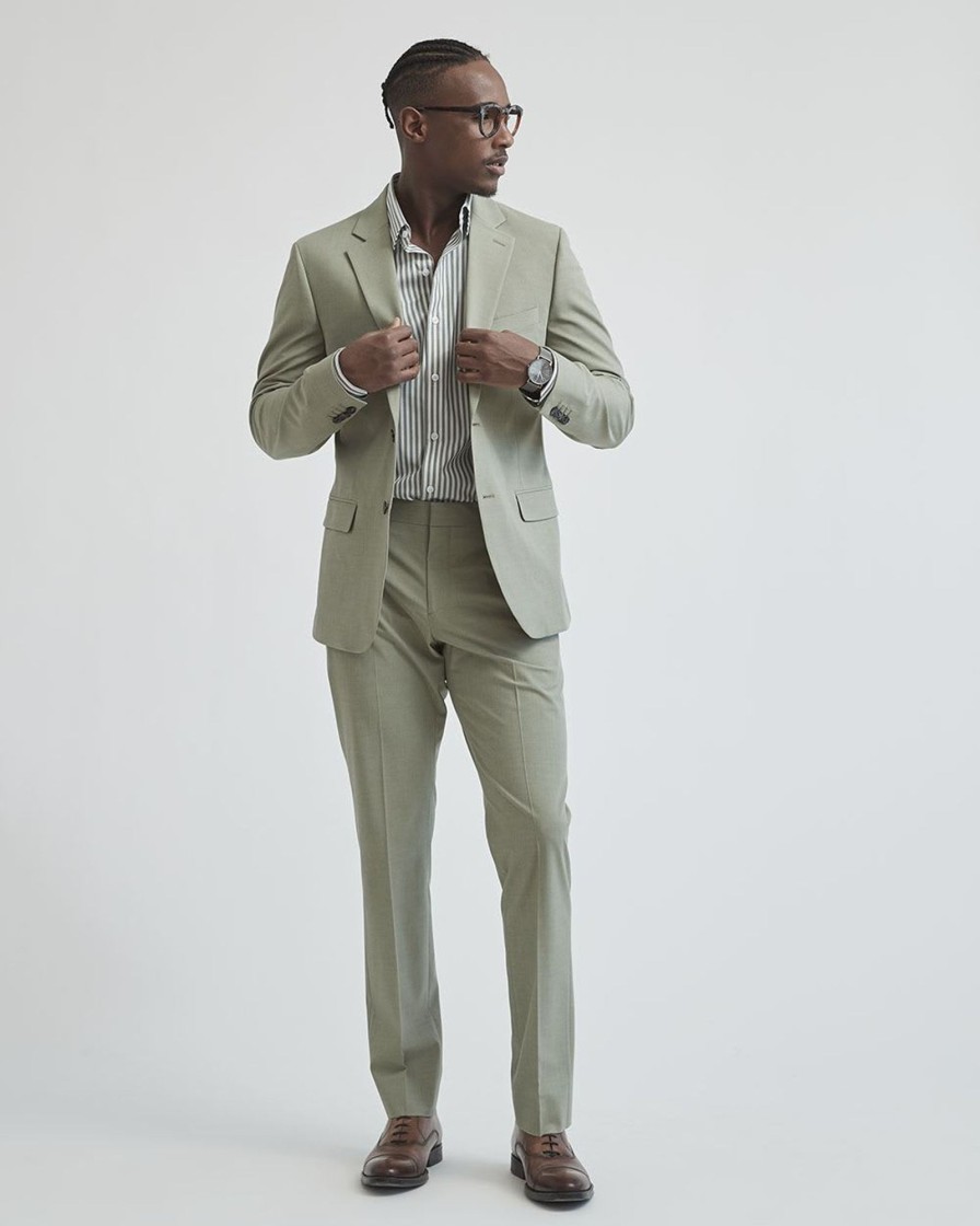 Men r.w. & co. Blazers | Slim Fit Stretch Suit Blazer Basil Leaf