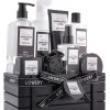 Women lovery | Lovery Luxury Spa Kit For Men - Sandalwood & Oak Scented Bath Gift Set & Shower Basket Black