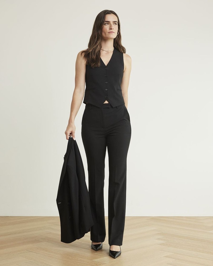 Women r.w. & co. Suits | Sleeveless Short Vest Black