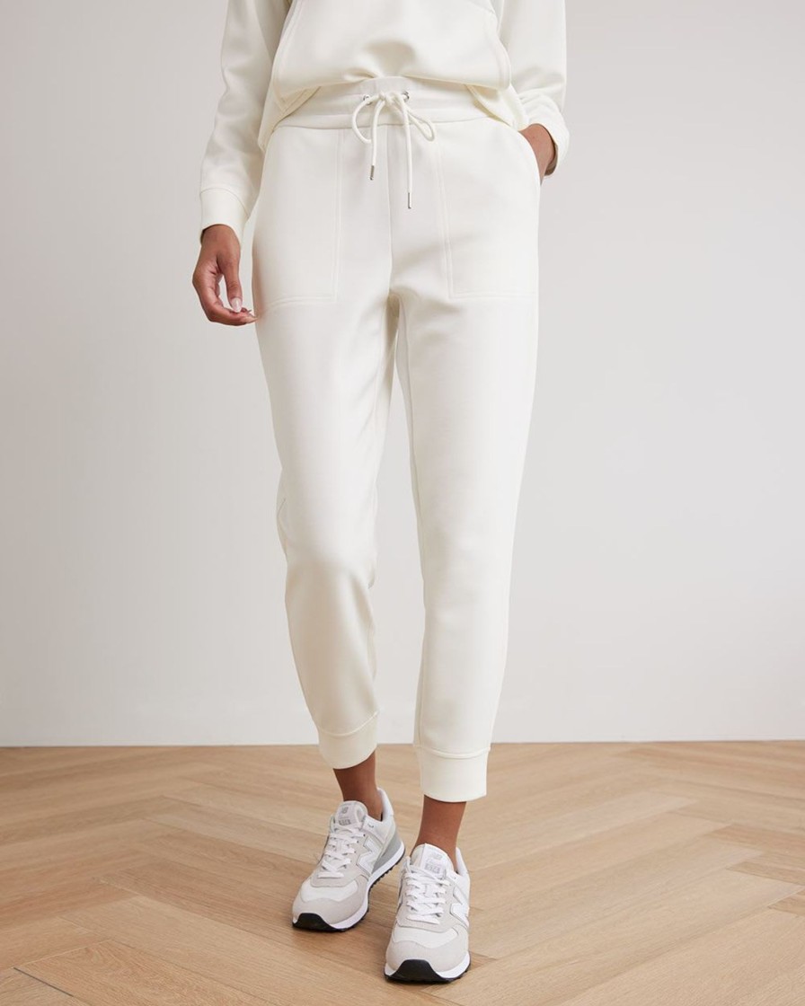 Women r.w. & co. Pants | Scuba Jogger Ankle Pant Snow White