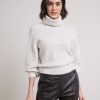 Women r.w. & co. Sweaters & Cardigans | Merino-Blend Turtleneck Sweater SmoNew Grey Mix