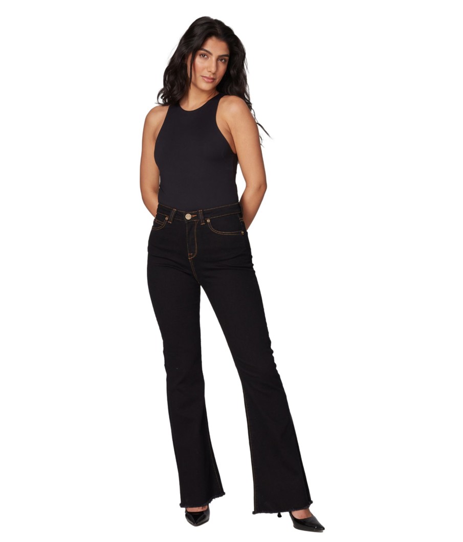 Women lola jeans Jeans | Lola Jeans Alice-Fb High Rise Flare Jeans Black