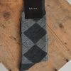 Men r.w. & co. Socks | Grey Argyle Dress Socks Medium Heather Gray