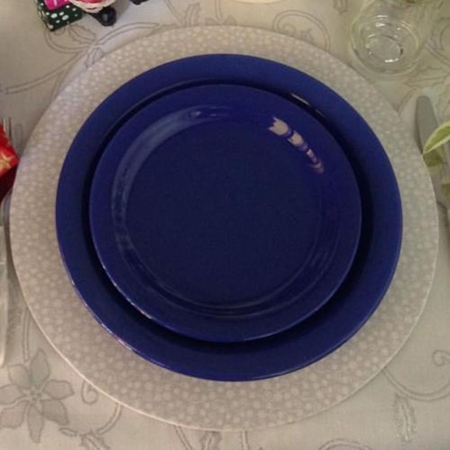 Home oxford | Donna Blue 20 Pieces Dinnerware Set Service For 4 Medium Blue