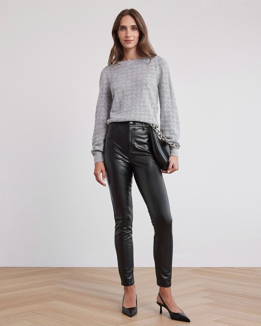 Women r.w. & co. Pants | High-Rise Faux Leather Skinny Pant Black