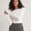 Women r.w. & co. Tops | Long-Sleeve Boat-Neck Top Coconut Milk