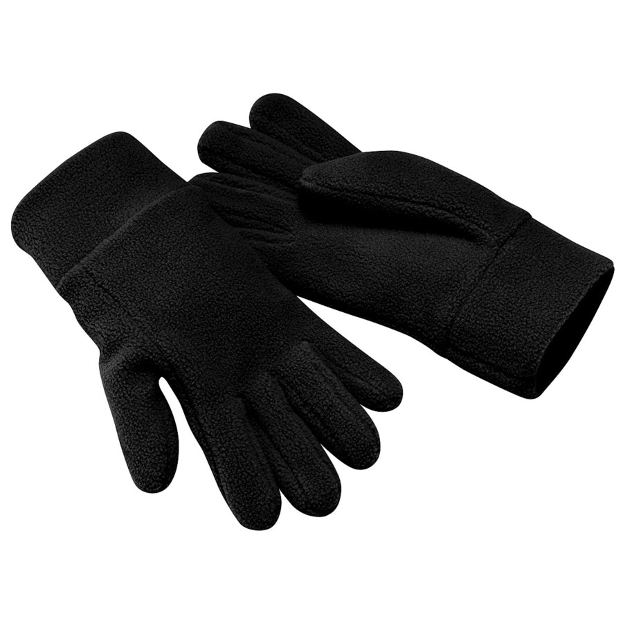 Men beechfield Scarves, Gloves & Hats | Beechfield - Unisex Suprafleece Anti-Pilling Alpine Winter Gloves Black