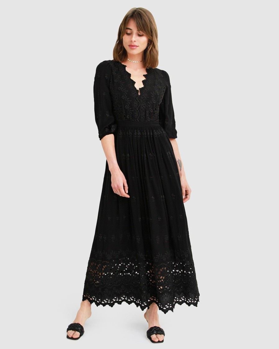 Women belle & bloom Dresses & Jumpsuits | Belle & Bloom All Eyes On Me Midi Dress Black