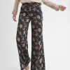 Women r.w. & co. Pants | Wide-Leg High-Rise Satin Pant Black Multi