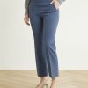 Women r.w. & co. Suits | Mid-Rise Flare-Leg Blue Crop Pant Bering Sea