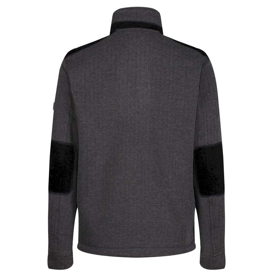 Men regatta Sweatshirts & Hoodies | Regatta - Mens Holbeck Half Zip Fleece Top Black