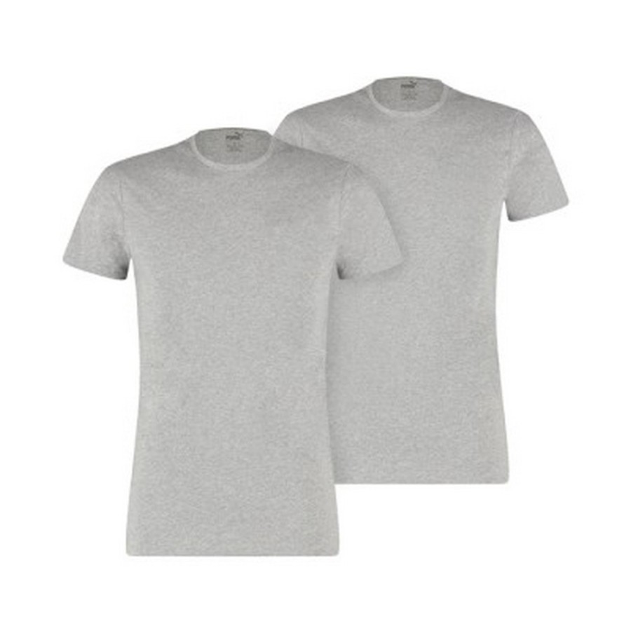 Men puma T-Shirts | Puma - Unisex Adult T-Shirt (Pack Of 2) Medium Grey