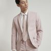 Men r.w. & co. Suits | Slim Fit Light Pink Suit Blazer Violet Ice