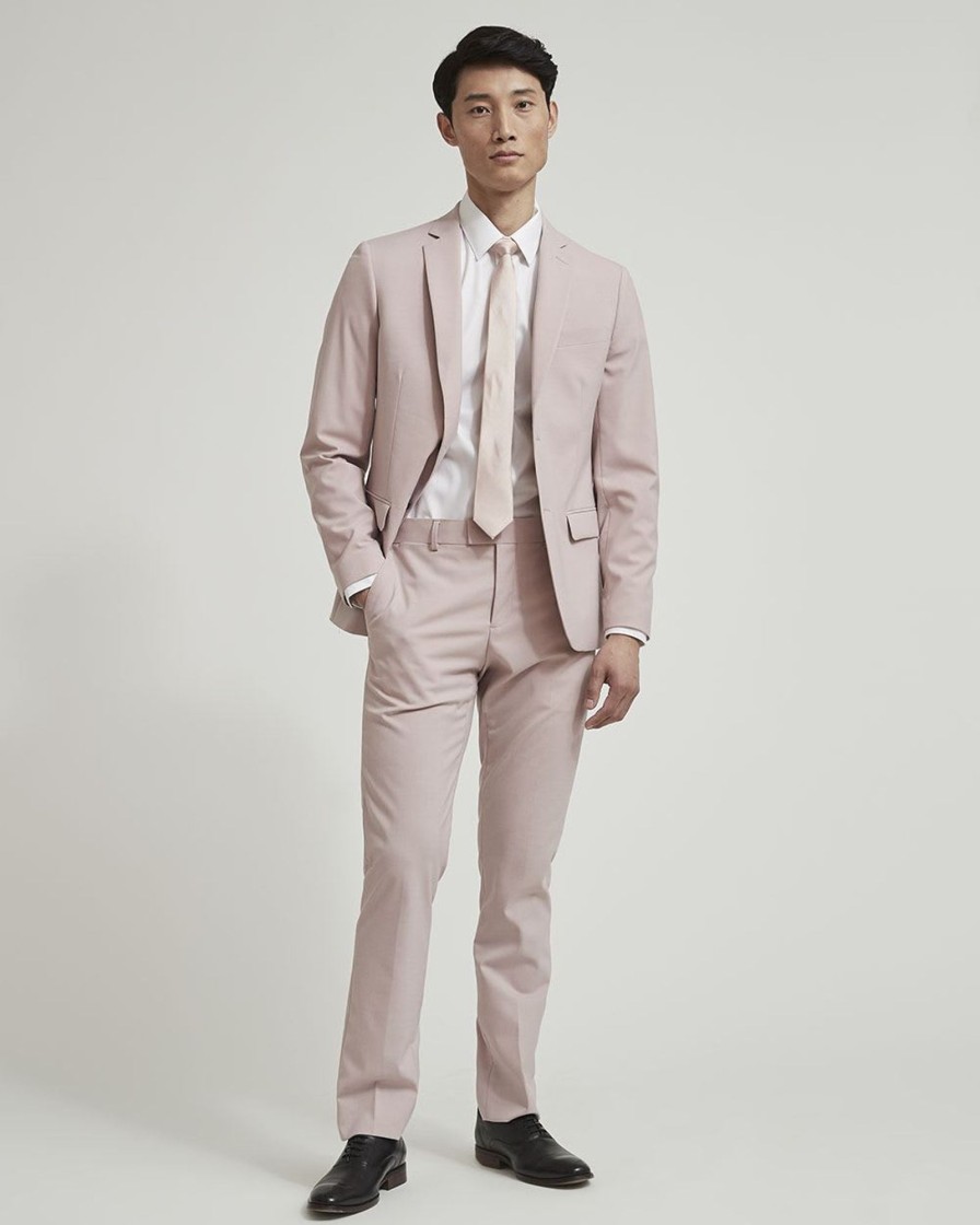 Men r.w. & co. Suits | Slim Fit Light Pink Suit Blazer Violet Ice