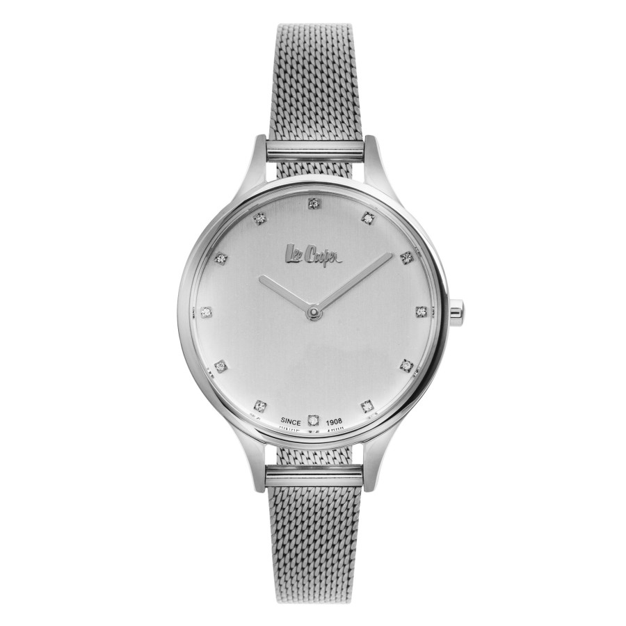 Women lee cooper Watches | Lee Cooper-Women'S 34Mm Watch W/White Dial Silver