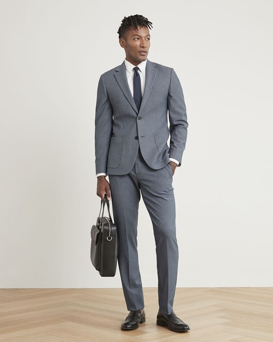 Men r.w. & co. Suits | Slim-Fit Knit-Like Pant Medium Blue