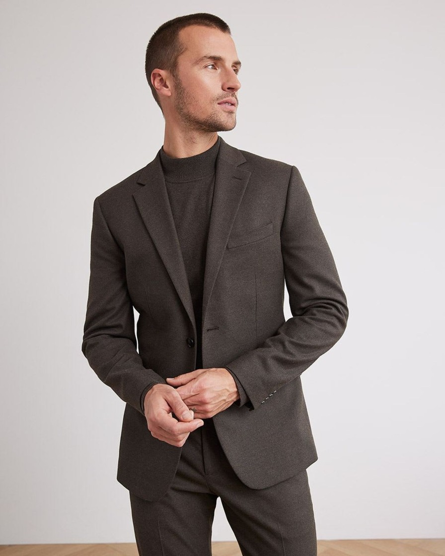 Men r.w. & co. Suits | Slim-Fit Brushed Suit Blazer Walnut