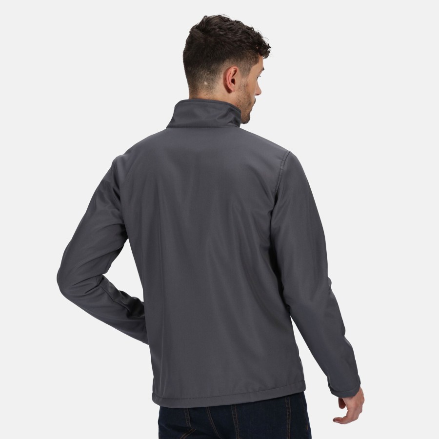 Men regatta Coats & Jackets | Regatta - Mens Ablaze 3 Layer Softshell Jacket Dark Grey