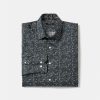 Men r.w. & co. Shirts | Tailored-Fit Dress Shirt With Tiny Floral Pattern Total Eclipse