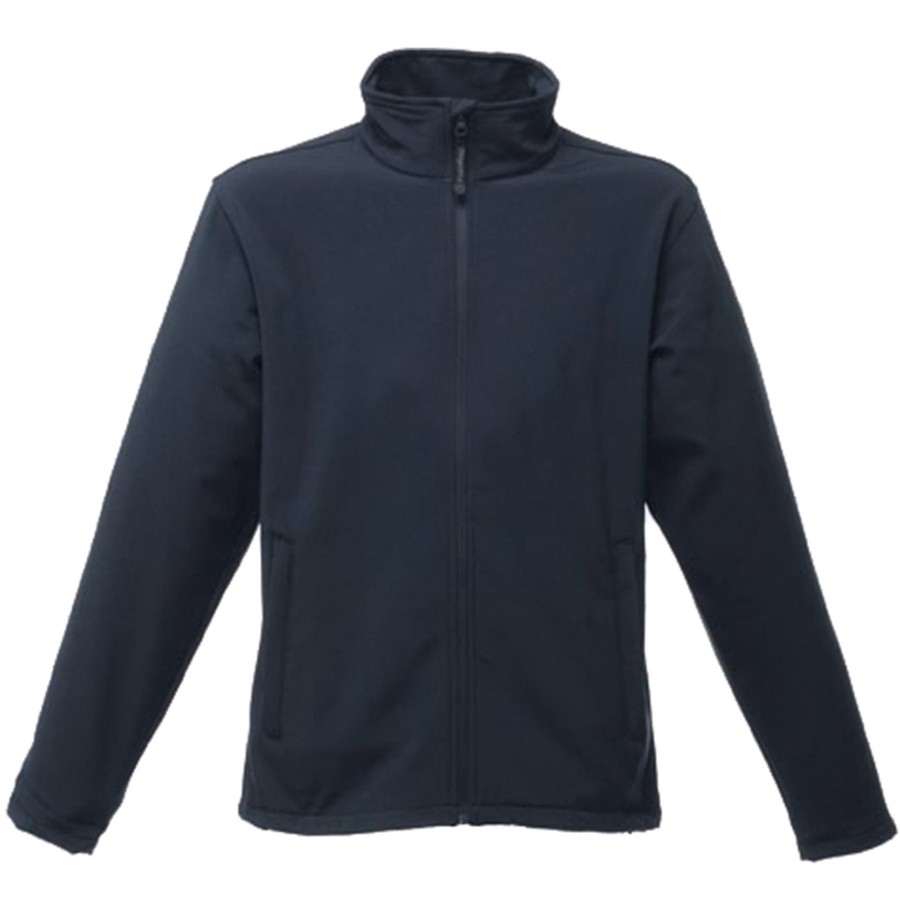 Men regatta Coats & Jackets | Regatta - Reid Mens Softshell Wind Resistant Water Repellent Jacket Dark Blue