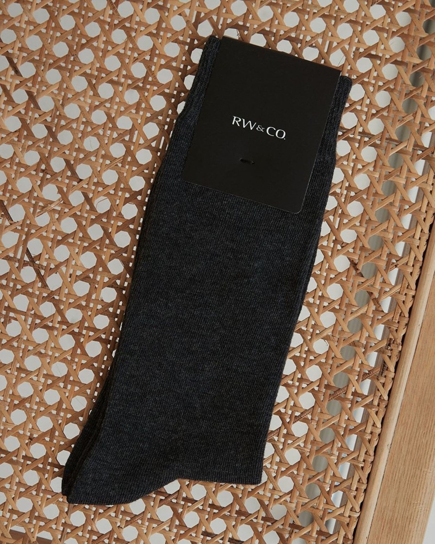 Men r.w. & co. Socks | Basic Dress Socks Charcoal