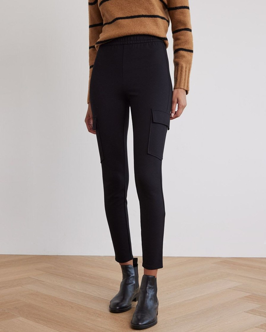 Women r.w. & co. Pants | Legging Pant With Cargo Pockets Black