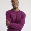 Men r.w. & co. Sweaters & Cardigans | Merino-Wool Crew-Neck Sweater Purple Potion