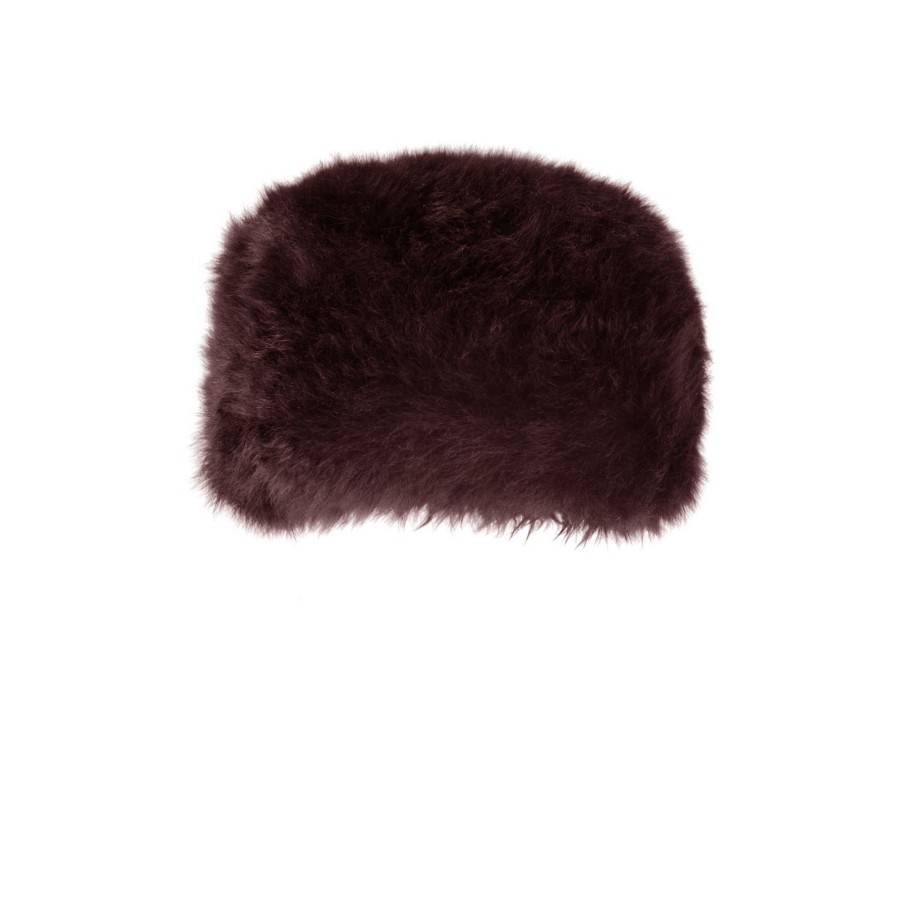 Women eastern counties leather Hats, Gloves, & Scarves | Eastern Counties Leather - Womens/Ladies Diana Sheepskin Hat Dark Brown