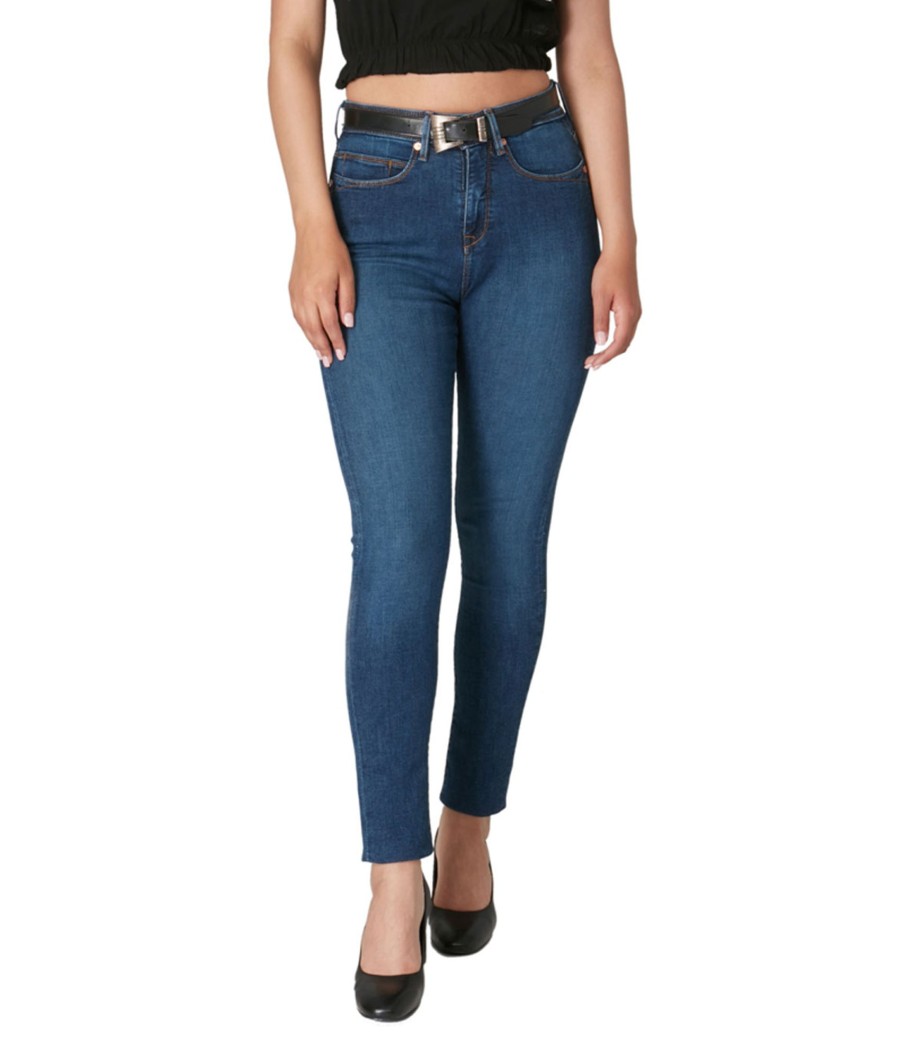 Women lola jeans Jeans | Lola Jeans Alexa-Csn High Rise Skinny Jeans Dark Blue