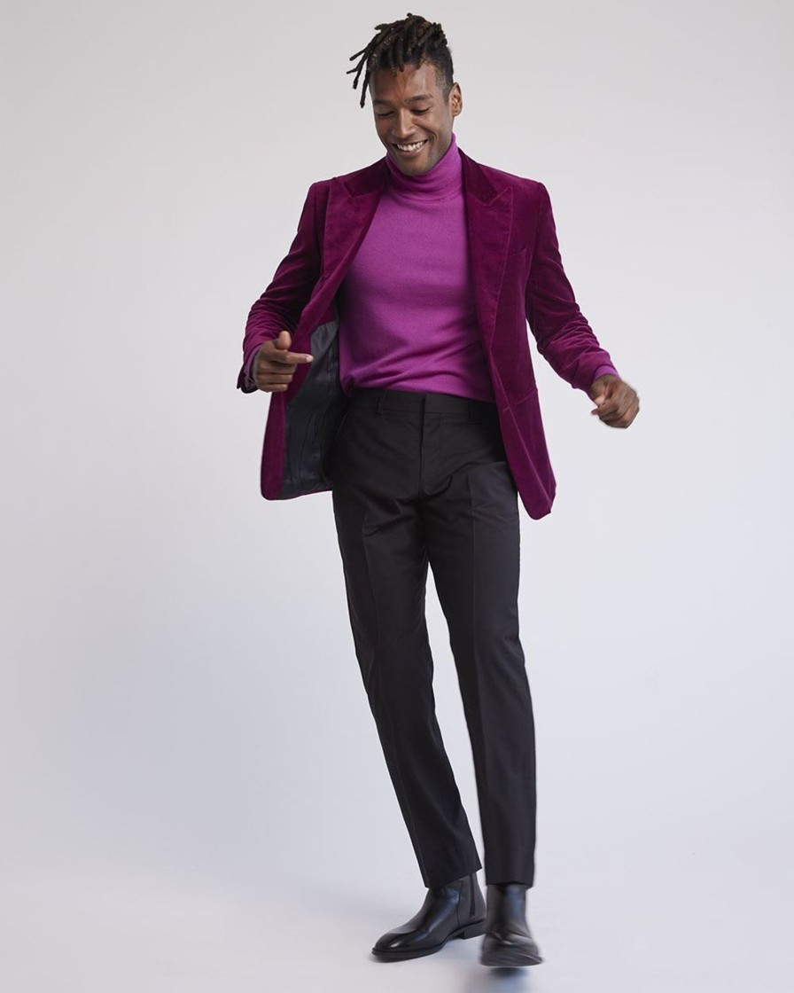 Men r.w. & co. Suits | Tailored-Fit Velvet Suit Blazer Magenta