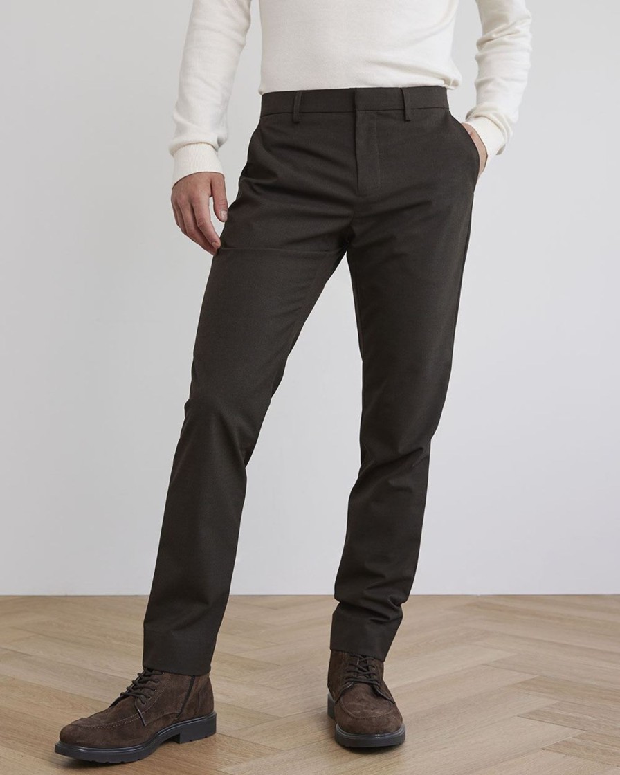 Men r.w. & co. Pants | Slim Fit Solid City Pant Demitasse