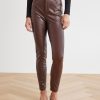 Women r.w. & co. Pants | High-Rise Faux Leather Skinny Pant Chocolate Martini