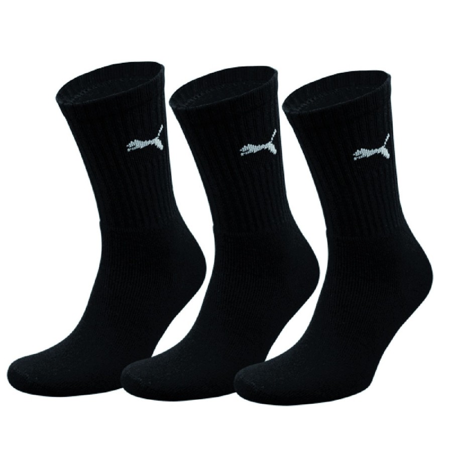 Men puma Socks | Puma - Crew Socks 3 Pair Pack / Mens Socks Black