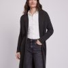 Women r.w. & co. Sweaters & Cardigans | Long-Sleeve Long Open Cardigan Black Coffee Mix