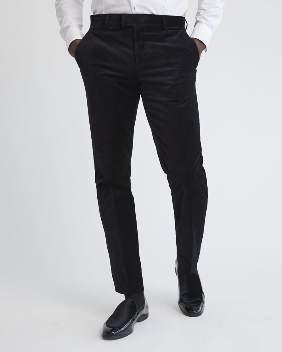 Men r.w. & co. Pants | Tailored-Fit Velvet Suit Pant Black