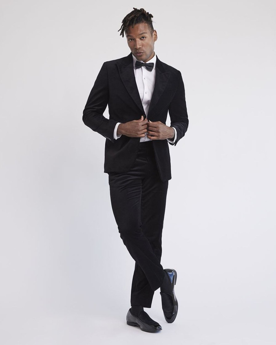 Men r.w. & co. Pants | Tailored-Fit Velvet Suit Pant Black