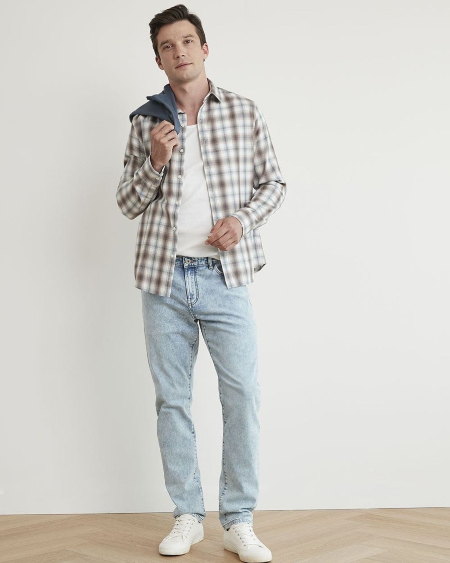 Men r.w. & co. Shirts | Slim-Fit Plaid Shirt Bright White