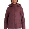 Women modern eternity Coats & Jackets | Waterproof Bomber Jacket For Women - Modern Eternity Dark Red