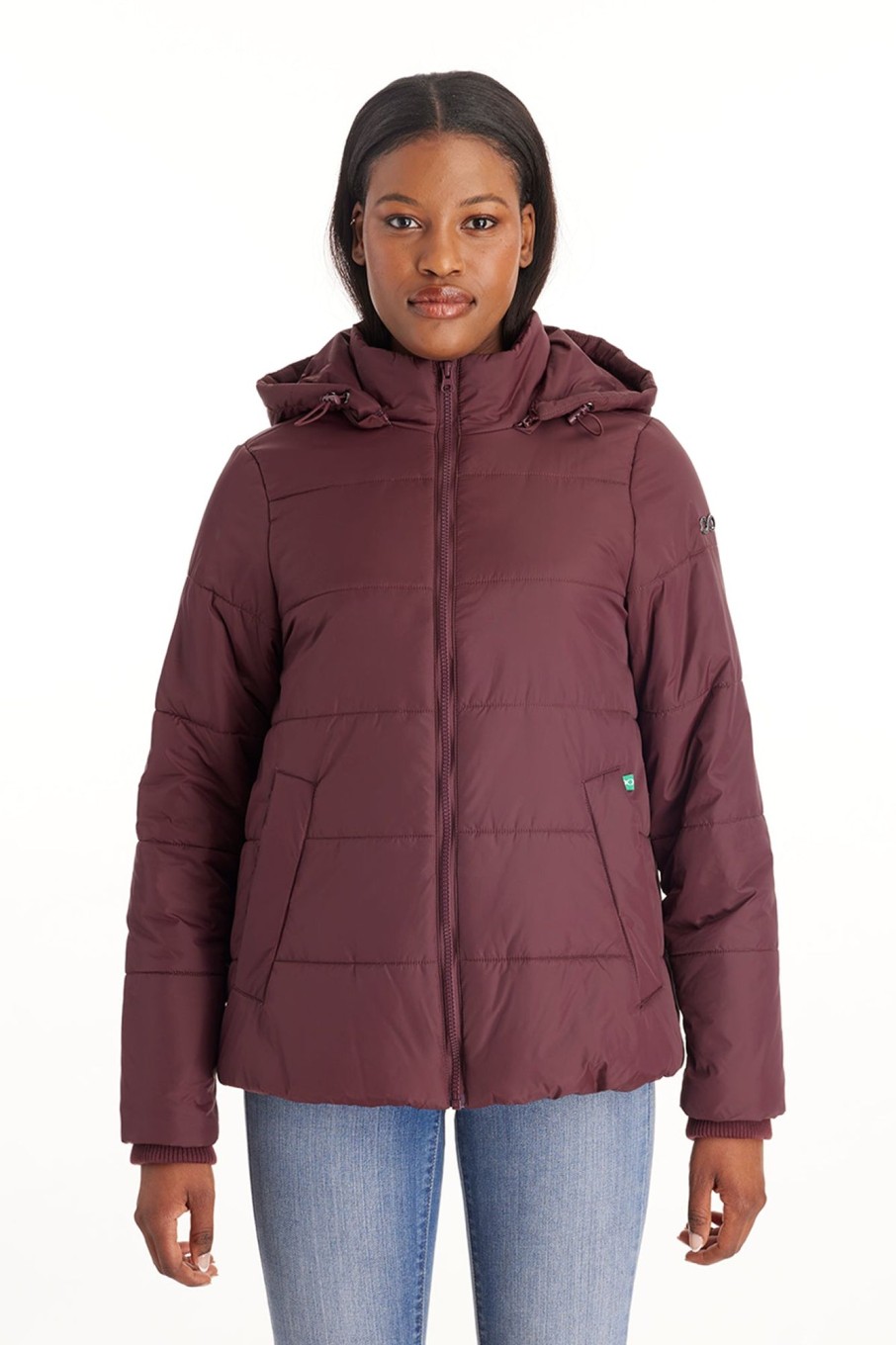 Women modern eternity Coats & Jackets | Waterproof Bomber Jacket For Women - Modern Eternity Dark Red