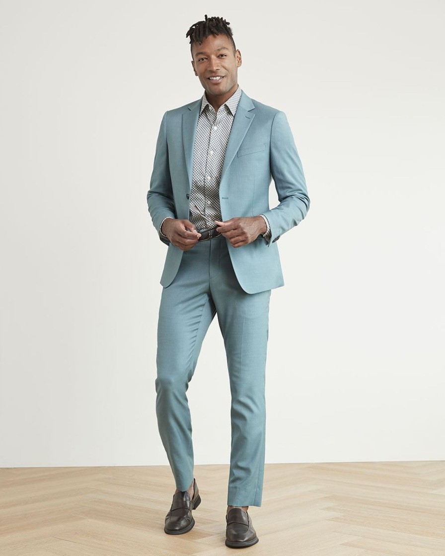 Men r.w. & co. Suits | Slim-Fit Blue Suit Pant Smoke Blue