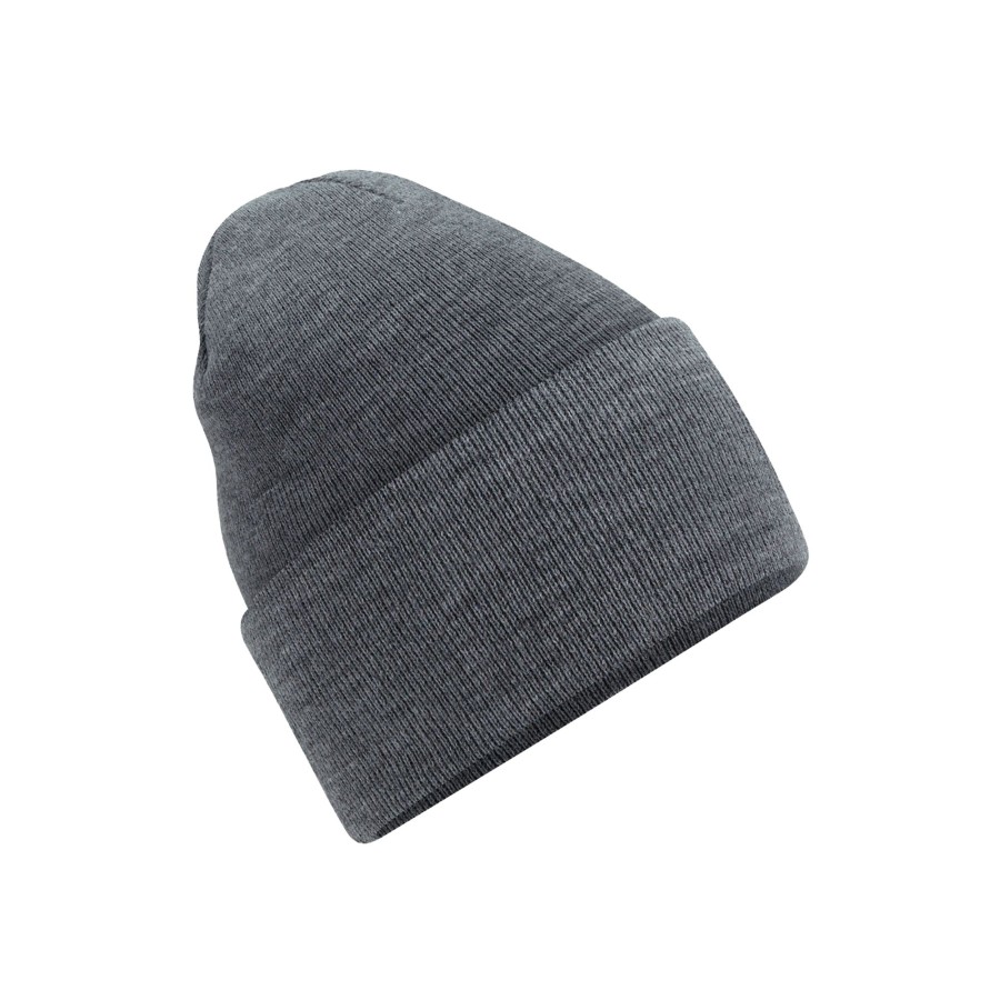 Men beechfield Scarves, Gloves & Hats | Beechfield - Unisex Adult Orginal Deep Cuffed Beanie Medium Grey