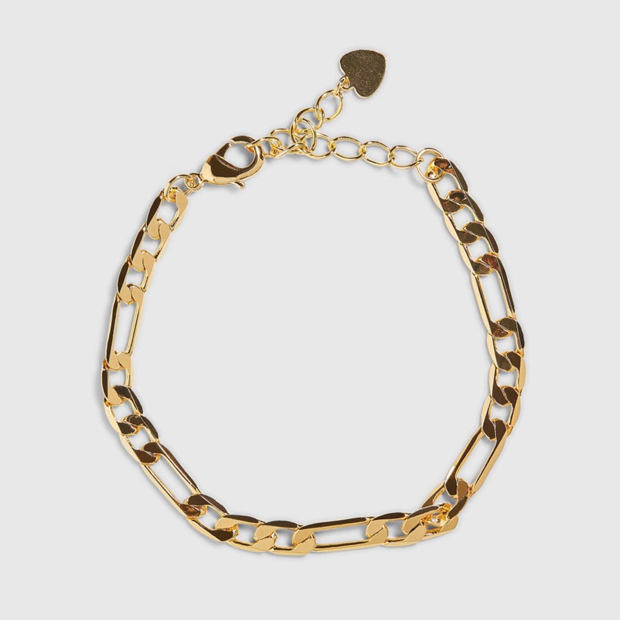 Women drae collection Jewelry | Drae Collection - Figaro Bracelet Gold