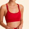 Women alala Active Tops | Alala - Peak Bra Medium Red