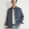 Men r.w. & co. Shirts | Casual Twill Overshirt New Jeans