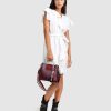 Women belle & bloom Bags | Belle & Bloom Twilight Leather Cross Body Bag Dark Red