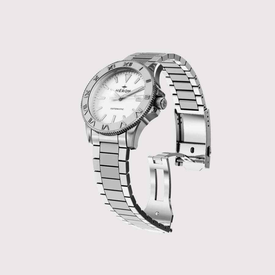 Men héron watches Watches | Heron Watches | Gladiateur Mmlxv, Acier White