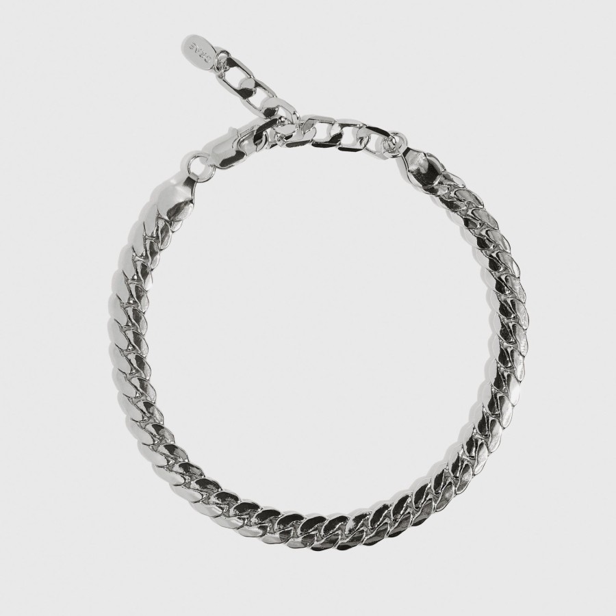 Women drae collection Jewelry | Drae Collection - Curb Chain Anklet Silver