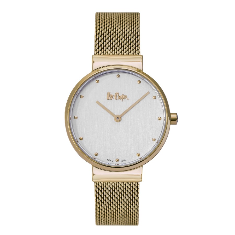 Women lee cooper Watches | Lee Cooper-Women'S 31Mm Watch W/Silver Dial Gold